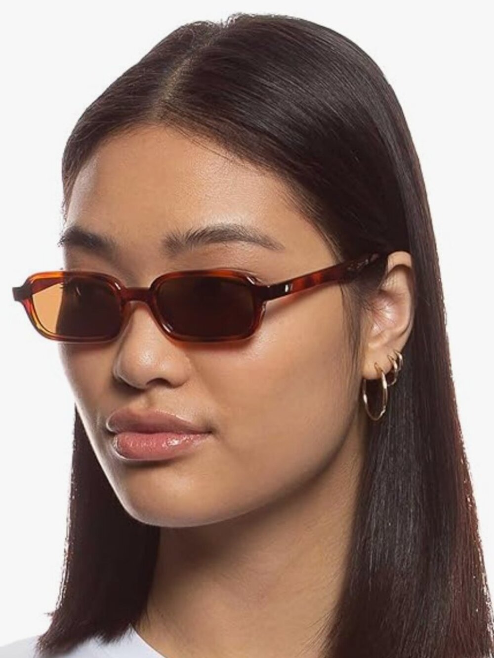 Le Specs Pilferer Retro 90s Rectangle Sunglasses